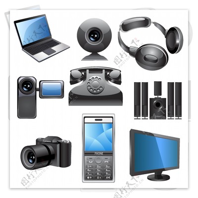 數(shù)碼科技產(chǎn)品圖標(biāo)矢量素材及其應(yīng)用